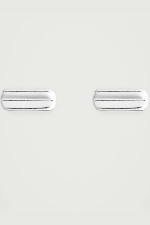 COS RECTANGULAR STUD EARRINGS