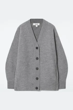 COS OVERSIZED BOILED MERINO WOOL CARDIGAN