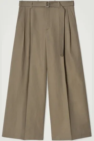 COS BELTED EXTRA WIDE-LEG TROUSERS