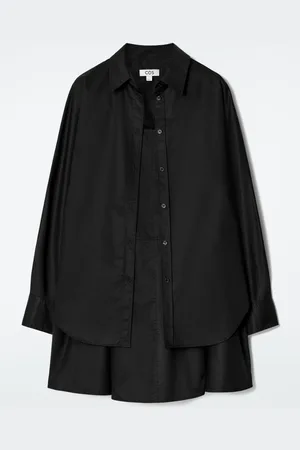 COS LAYERED TRAPEZE SHIRT DRESS