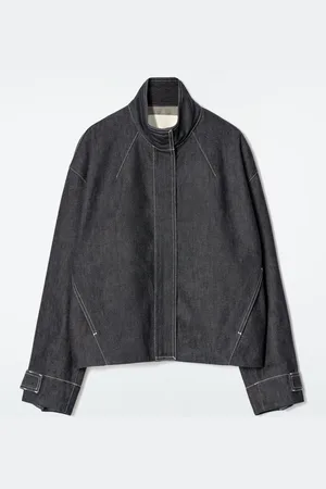 COS ROUNDED DENIM BOMBER JACKET