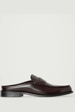 COS LEATHER PENNY MULES