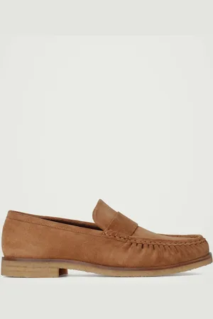 COS GATHERED SUEDE LOAFERS