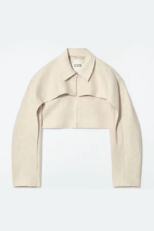 COS CROPPED LINEN JACKET