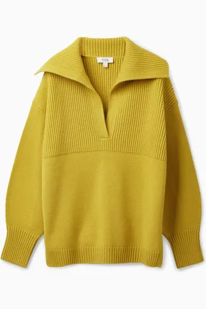 COS SPREAD-COLLAR WOOL JUMPER