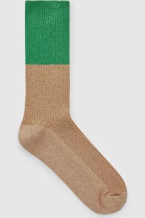 COS COLOUR-BLOCK METALLIC SOCKS