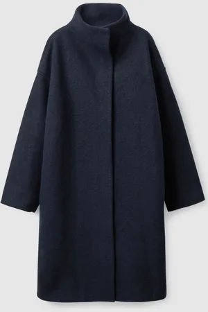 COS FUNNEL NECK WOOL COAT