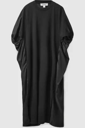 COS SILK PANEL T-SHIRT DRESS