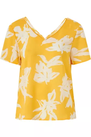 ONLY Bluse onlAlma Life Poly S/S String Top Aop Wvn