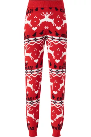 VILA Bukser viAnna Reindeer Christmas Knit Pant
