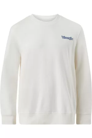 Wrangler Collegegenser Graphic Crew - Hvit