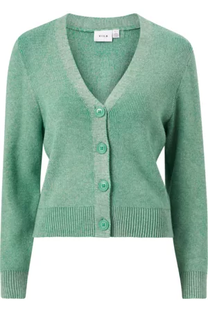 VILA Kardigan viRil Multi Short L/S Knit Cardigan - Grønn