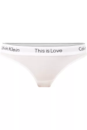 Calvin Klein Stringtruser Thong - Hvit