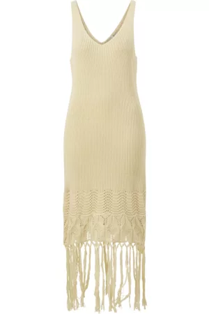 Y.A.S Kjole yasAce SL Knit Dress - Beige