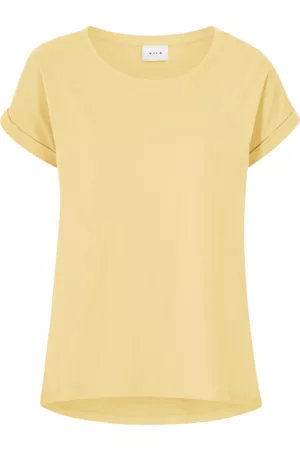 VILA Dame Singleter - Topp viDreamers New Pure T-shirt - Gul