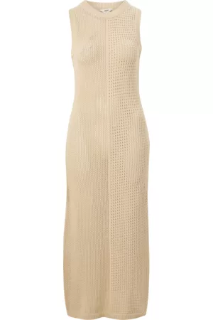 Object Dame Strikkede kjoler - Kjole objPalia S/L Knit Dress 126 - Grå - 40/42