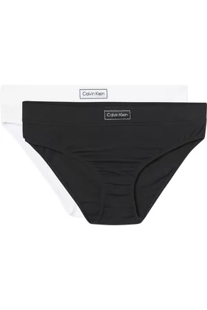 Calvin Klein Dame Briefs - Dametruser Heritage Bikini 2-pakning - Svart - 146/152
