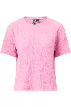 Pieces Dame Oversized topper - Topp pcAmy SS Oversized Tee - Rosa - 40