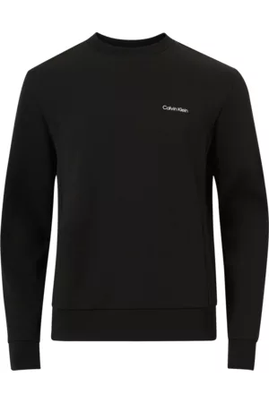 Calvin Klein Herre Sweatshirts - Collegegenser Micro Logo Repreve Sweashirt - Svart - 2XL