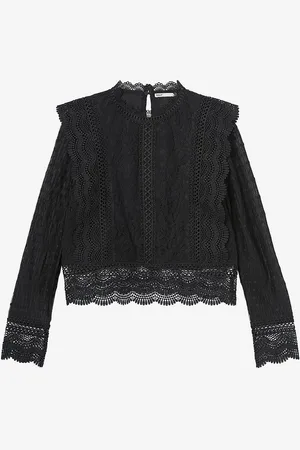 ONLY Blondebluse kogEliana LS Lace Top Wvn