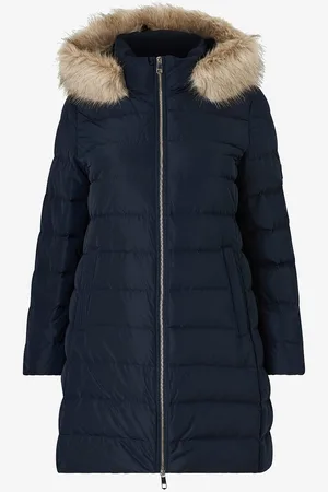 Tommy Hilfiger Dunfrakk Crv Tyra Heritage Coat With Fur