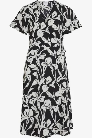 VILA Omslagskjole viLovie S/S Wrap Midi Dress