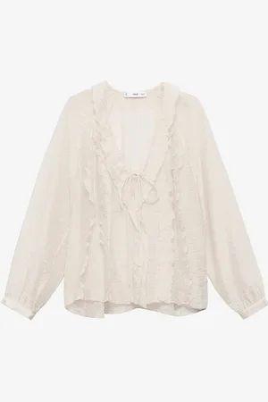MANGO Bluse Blouse Dunst