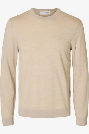 SELECTED Genser slhTray LS Knit Merino Crew Neck