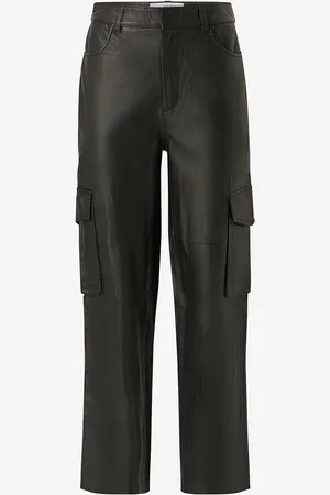 SELECTED Skinnbukser slfKaisa HW Leather Pant