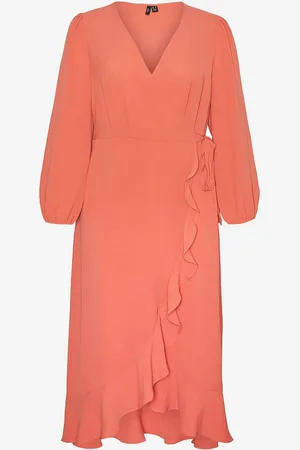 VERO MODA Maxikjole vmcAlva 7/8 Wrap Dress Wvn GA Cur