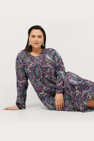 Zizzi Maxikjole xManja L/S Midi Dress