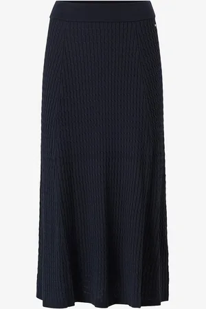 Tommy Hilfiger Skjørt Micro Cable Flared Skirt