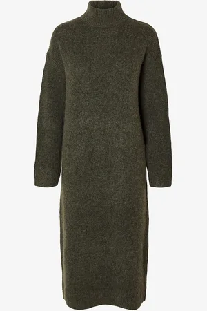 SELECTED Kjole slfMaline LS Knit Dress High Neck