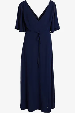 VILA Maxikjole viUra 2/4 V-neck Ankle Dress