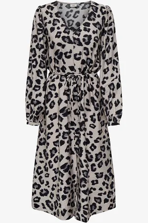JDY Kjole Caroline L/S Midi Slit Dress Wvn