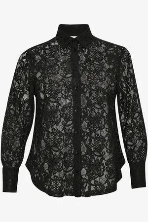 Kaffe Blondeskjorte kcNelina Lace Shirt