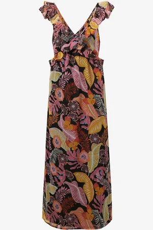JDY Kjole Pixi S/L Open Back Midi Dress Wvn