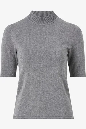 SELECTED Topp slflUra Lurex 2/4 Knit Tee