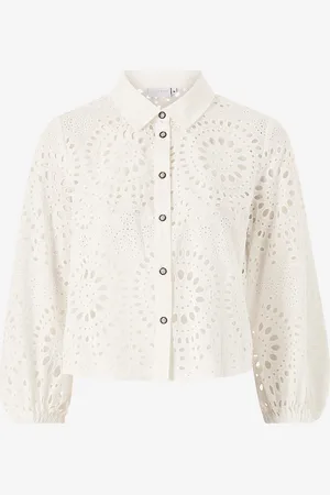 Coster Copenhagen Bluse Broderie Anglaise