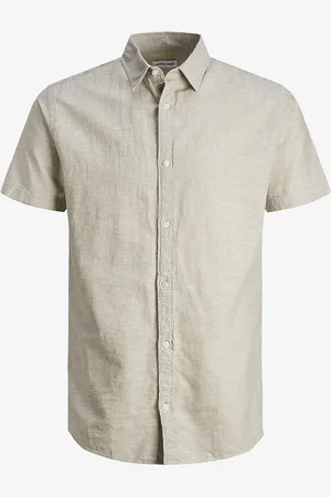 JACK & JONES Skjorte jjeLinen Blend Shirt SS SN Jnr