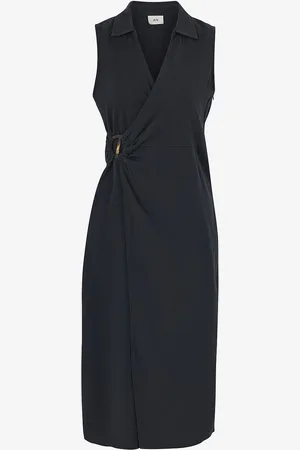 JDY Kjole Palma S/L Midi Wrap Dress Wvn