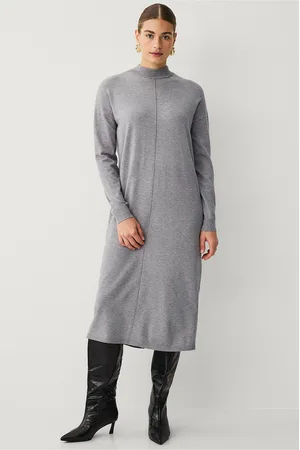 VILA Kjole viAmanda L/s Long Knit Dress