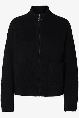 SELECTED Kardigan slfSia Ras LS Knit Zipper Cardigan