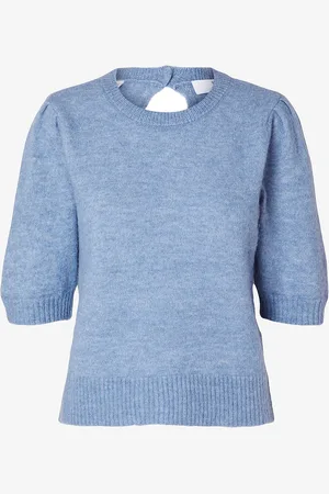 SELECTED Topp slfLulu SS Open Back Knit O-neck NO