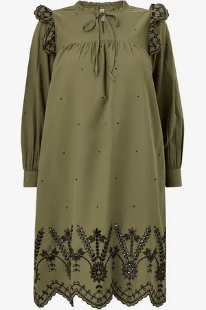ONLY Kjole carMiggy L/S O-neck Split Dress Wvn