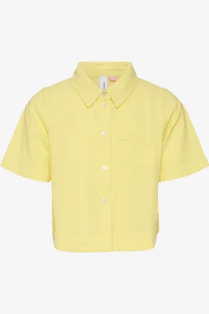 VERO MODA Skjorte vmHart SS Short Shirt Wvn Girl