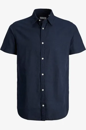 JACK & JONES Skjorte jjeLinen Blend Shirt SS SN Jnr