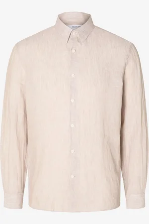 SELECTED Skjorte slhRegkylian-linen Shirt LS Classic