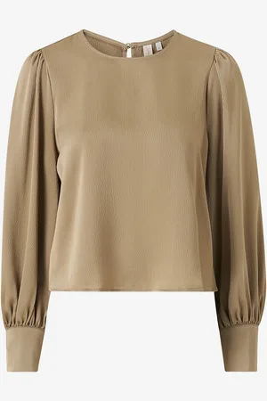ONLY Bluse onlJovana Ruby LS O-neck Top Wvn