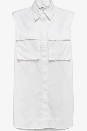 ONLY Langskjorte onlAshley SL Shoulderpad Shirt Wvn